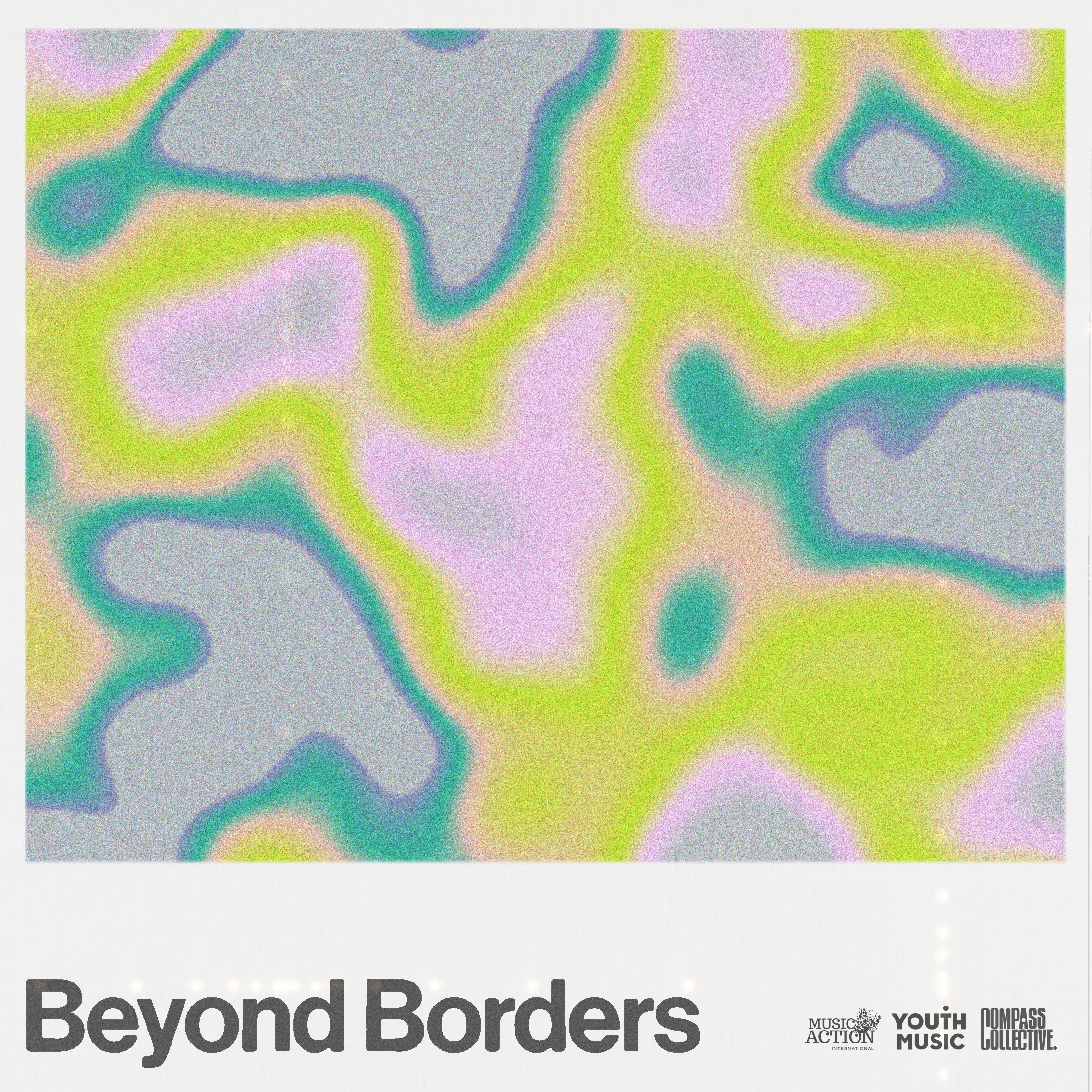 Beyond Borders album artwork type treatment, option A