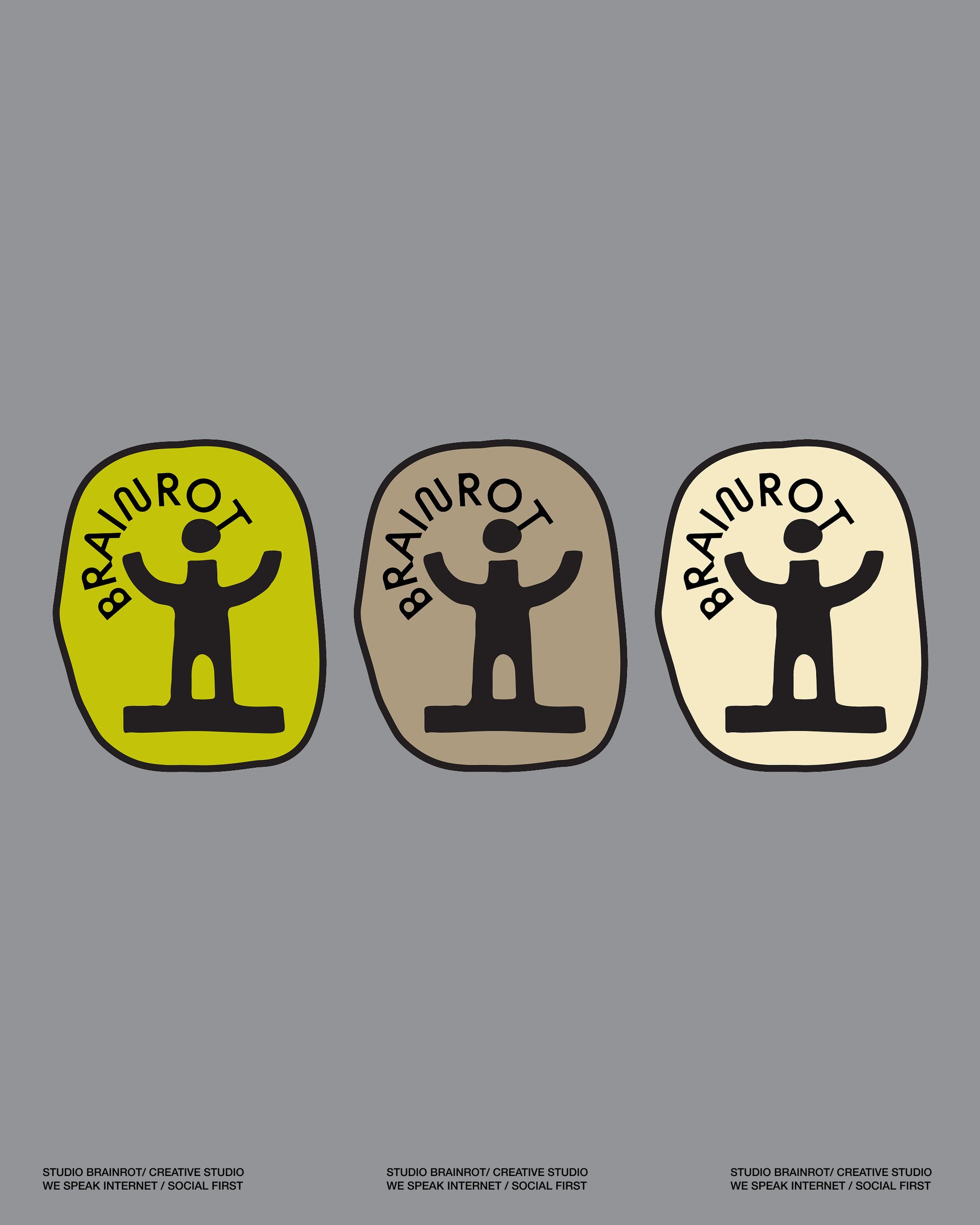 Brainrot badge designs