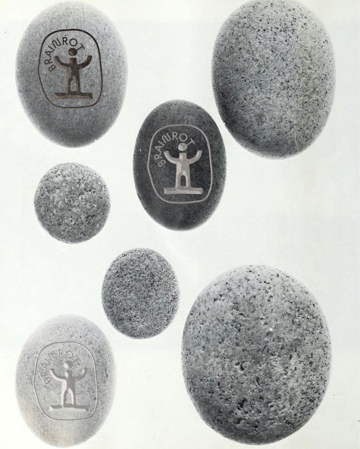 Brainrot stone engravings