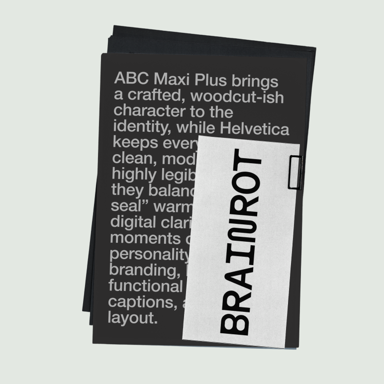 Brainrot typography system